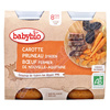 BABYBIO mrkev-suš.švestky-hovězí maso 8m+ 2x200g