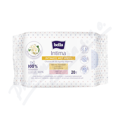 Bella Intima intimní vlhčené ubrousky 20ks