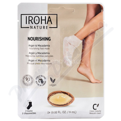 IROHA Regenerační maska na nohy Arganová 1pár