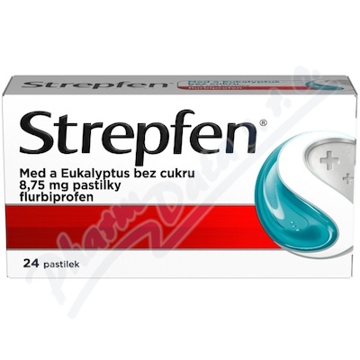 Strepfen Med a Eukalyptus bez cukru 8.75mg pas.24