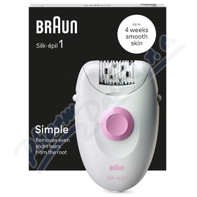 Braun Silképil 1 epilátor bílo-růžový