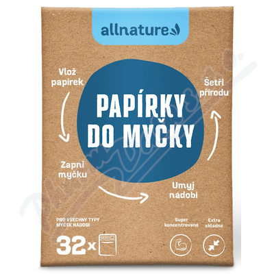 Allnature Papírky do myčky 32ks